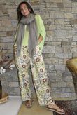 Riad Nights Relaxed Barrel Pant Greens